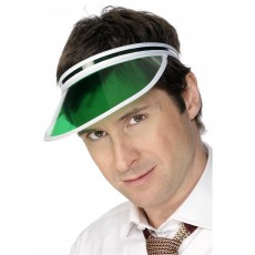 Green Poker Visor for Adult