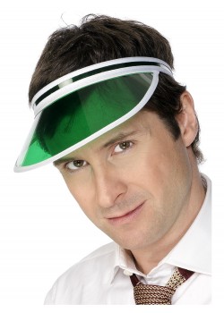 Green Poker Visor for Adult