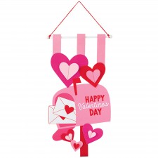 Happy Valentine's Day Felt 3D Banner Hanging Decoration 32cm x 60cm
