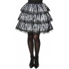 Striped Black & White Ruffle Adult Skirt Witches