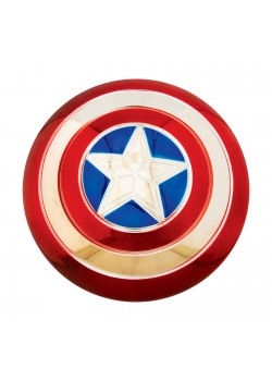 Captain America Electroplated Metallic 12in Shield - Accessory