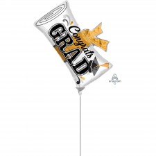 Graduation Congrats Grad Mini Diploma Shaped Balloon