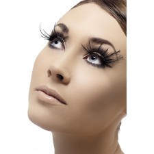 Eyelashes With Black Feather Plumes for Adult