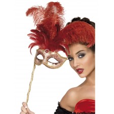 Baroque Red Fantasy Eyemask for Adult