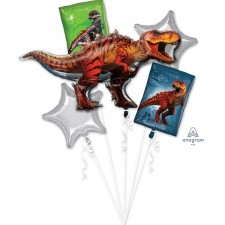 Jurassic World Bouquet Foil Balloons 5 pk