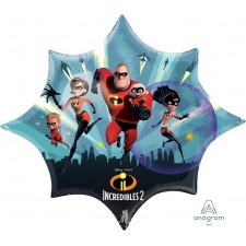 Incredibles 2 Shaped Balloon 88cm x 73cm