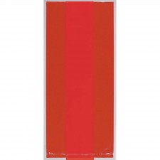 Apple Red Small Cello Favour Bags 24cm x 10cm 25 pk
