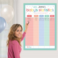 Baby Shower Party Supplies - Party Game Statistics Game