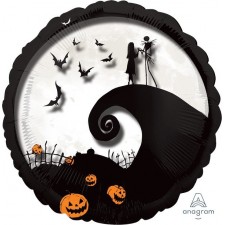 Halloween The Nightmare Before Christmas Round Shaped Balloon