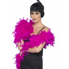Fuchsia Deluxe Feather Boa for Adult