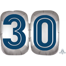 30th Birthday 30 Happy Birthday Man Shaped Balloon 63cm x 50cm