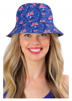 Australia Flag Reversible Bucket Hat for Adult
