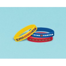 Spider-Man Webbed Wonder Rubber Bracelets Favours 6 pk