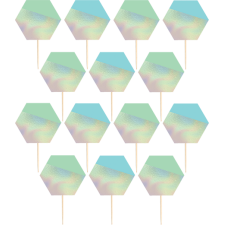 Iridescent Shimmering Party Party Picks 8cm 24 pk