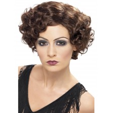 Brown Flapper Adult Wig
