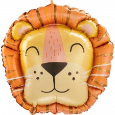 Jungle Animals Party Decorations - Shaped Balloon Get Wild Jungle Lion