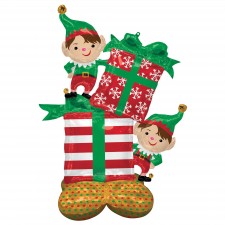 Christmas Elves AirLoonz Shaped Balloon 91cm x 134cm