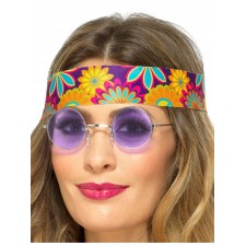 Purple Hippie Spectacles for Adult