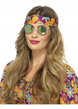 Hippie Mirrored Spectacles for Adult