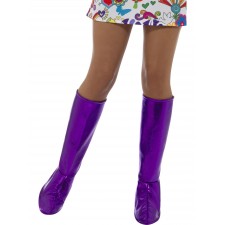 Purple Go-Go Boot Covers for Adult