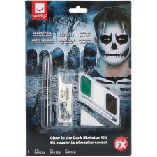Skeleton Glow In The Dark Kit Make-Up