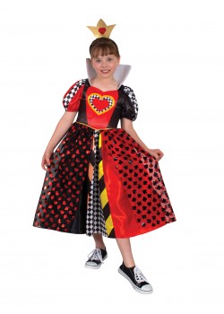 Queen Of Hearts Deluxe Child Costume Alice In Wonderland