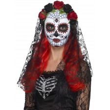 Day Of The Dead Senorita Mask for Adult