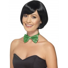 Green Sequin Bow Tie for Adult