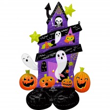 Halloween Haunted House AirLoonz Shaped Balloon 88cm x 127cm