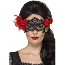 Day Of The Dead Lace Filigree Eyemask for Adult