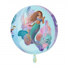 The Little Mermaid Orbz Shaped Balloon 38cm x 40cm