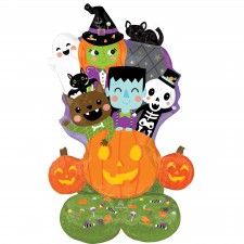 Halloween Monster Mingle AirLoonz Shaped Balloon 86cm x 121cm