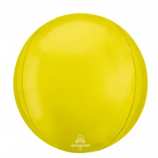Vibrant Yellow Orbz XL Shaped Balloon 38cm x 40cm