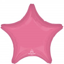 Vibrant Pink Star Shaped Balloon 45cm