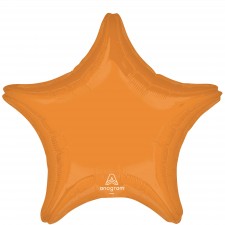 Vibrant Orange Star Shaped Balloon 45cm