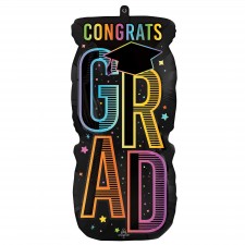 Graduation Cosmic Future Shaped Balloon 35cm x 66cm