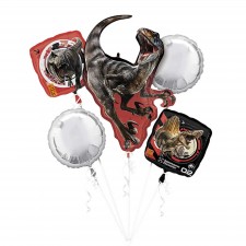 Jurassic World Rebirth Bouquet Foil Balloons 5 pk
