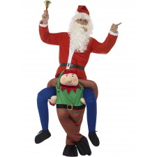 Elf Piggy Back Adult Costume