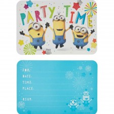 Minions Despicable Me Postcard Invitations 8 pk