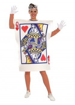 Queen Of Hearts Playing Card Adult Costume Alice In Wonderland