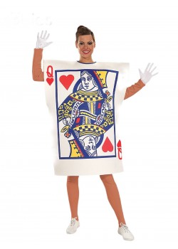 Queen Of Hearts Playing Card Adult Costume