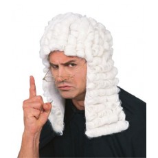 Judge Careers White Adult Wig - Accessory
