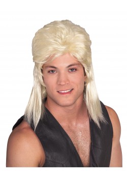 Mullet Blonde Adult Wig 1980s - Accessory