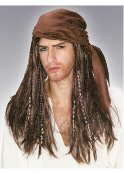 Caribbean Pirate Adult Wig - Accessory