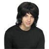 70's Black Shag Wig for Adult 1970s 70's Black Shag Wig for Adult 1970s