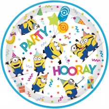 Minions Round Dinner Plates 23cm 8 pk
