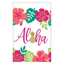Hawaiian Luau You Had Me At Aloha Paper Table Cover 1.37m x 2.59m