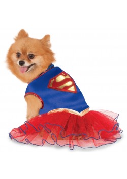 Supergirl Pet Tutu Dress