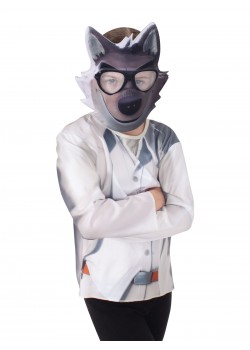Bad Guys Mr Wolf Child Costume Top & Mask