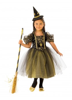 Golden Star Witch Child Costume Golden Star Witch Child Costume